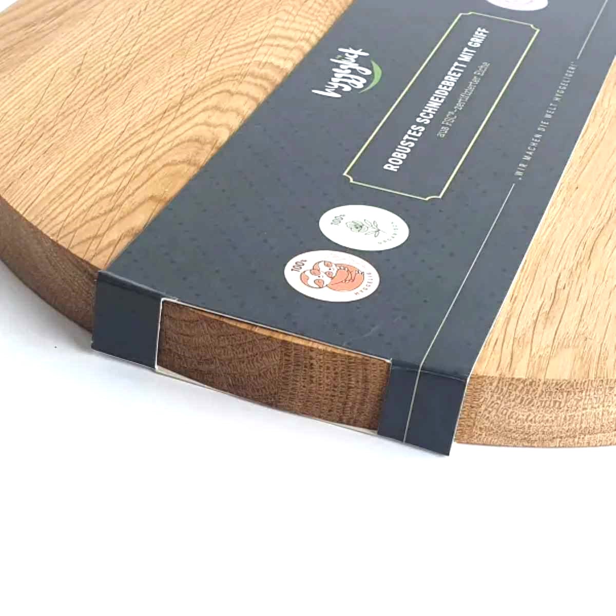 Cutting board manufacturer – sleeve with window for round board
