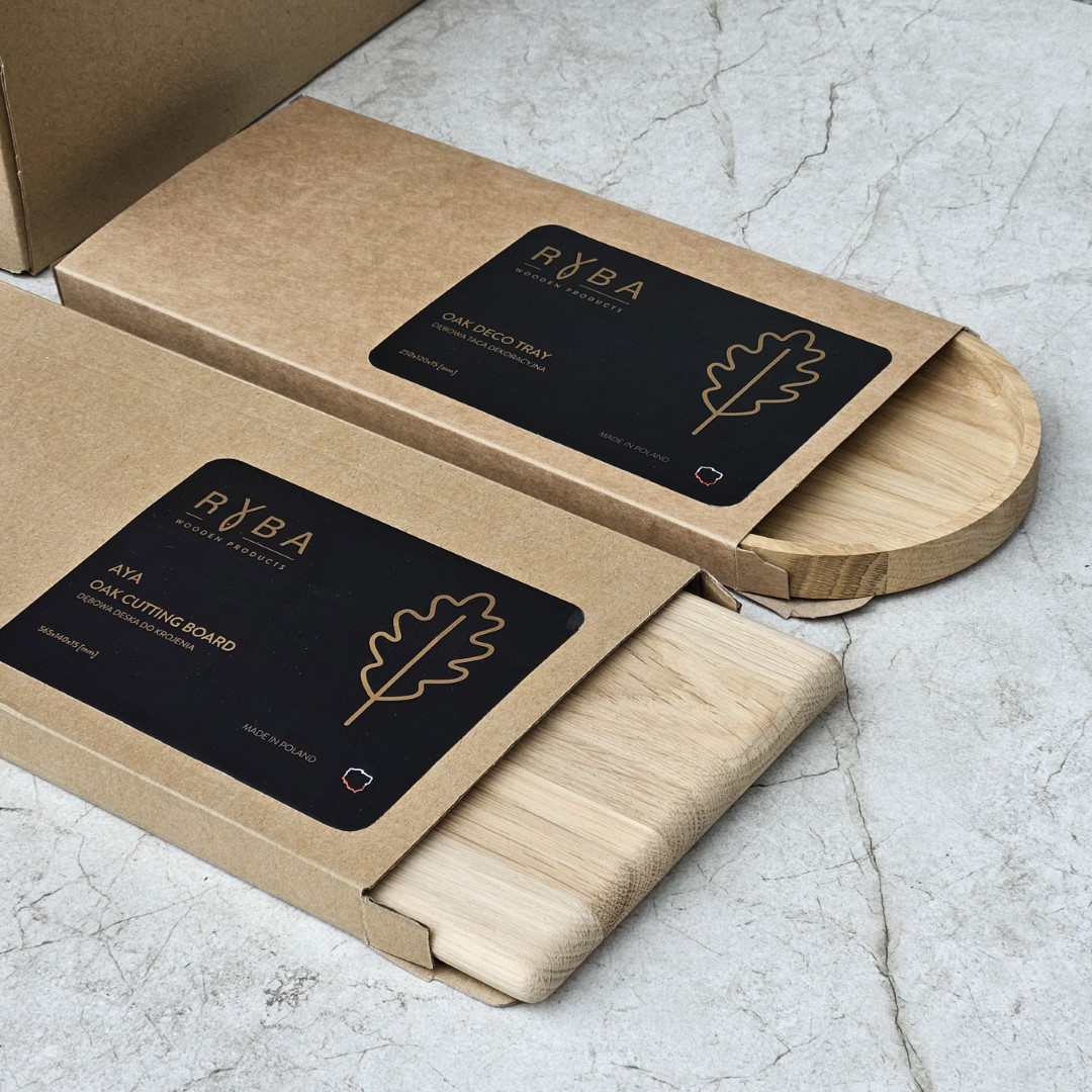 Manufacturer of wooden cutting boards – small kraft cardboard box for small items