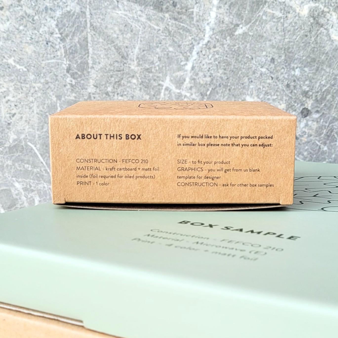 Manufacturer of wooden cutting boards – kraft cardboard with offset printing