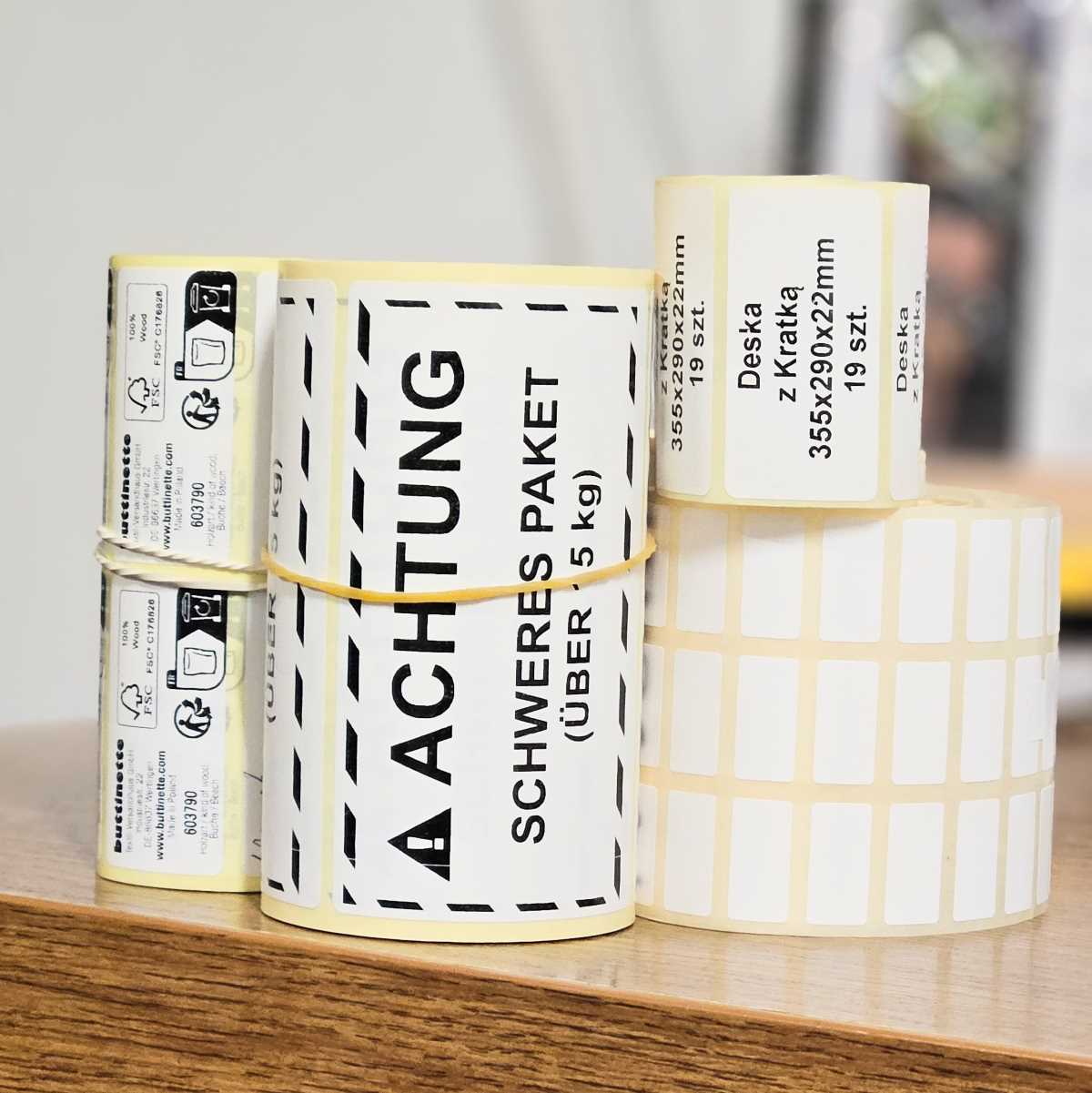 Self-adhesive labels – wooden cutting board manufacturer