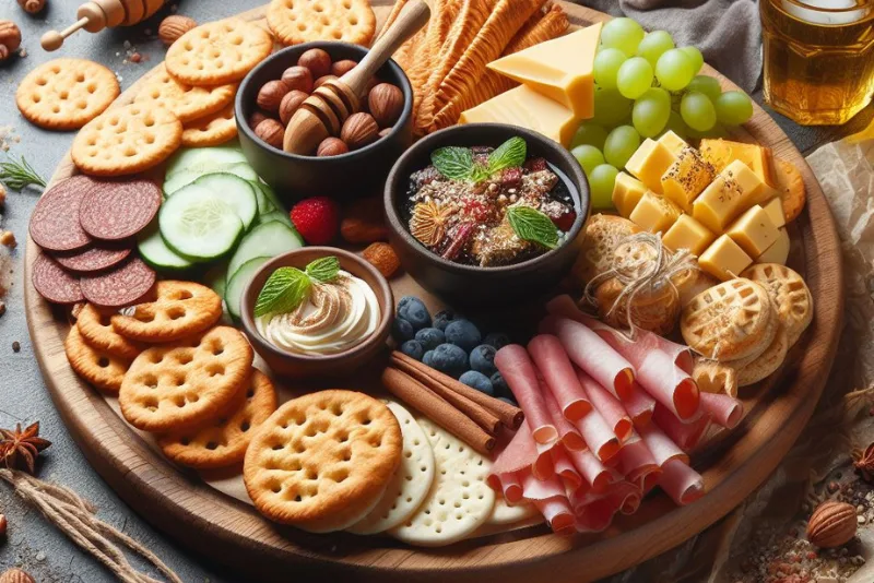 Snack board for a party - how to prepare and serve it