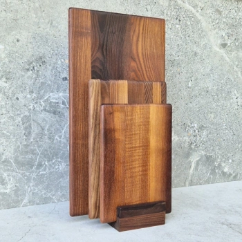 Set of 3 pcs thermoash cutting board with base