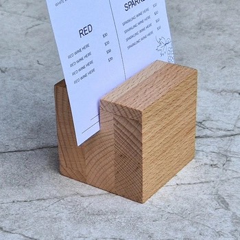 Wooden postcard stand 60x60x60 mm