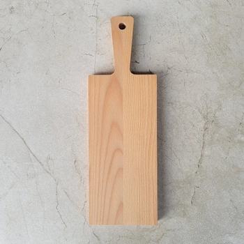 Beech cutting board with handle  395x130x20 mm