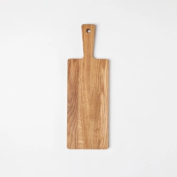 Oak cutting board with handle 359x130x20 mm