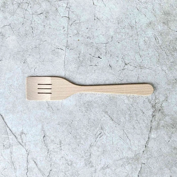 Spatula with flat handle and grooves 295x60x7 mm