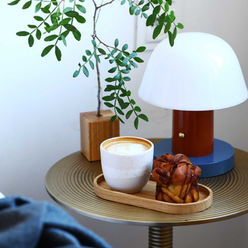 Set of 2 mini oak trays