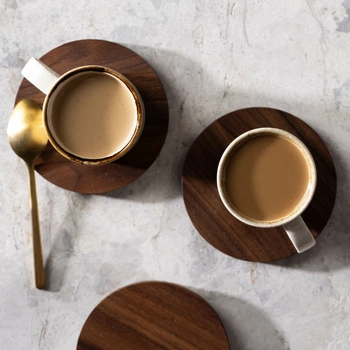 American wallnut coaster ∅100 mm