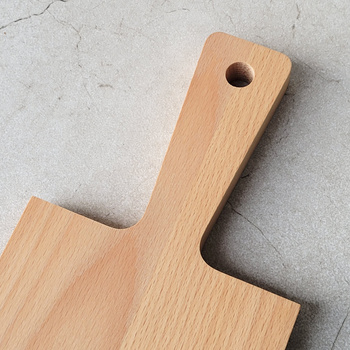 Beech cutting board with handle 395x130x20 mm