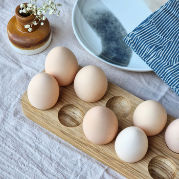 Oak tray for 10 eggs 235x100x20mm
