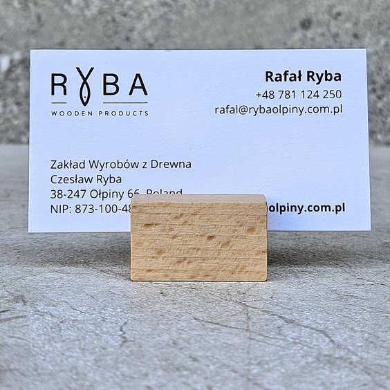 Wooden mini postcard stand 34 mm 