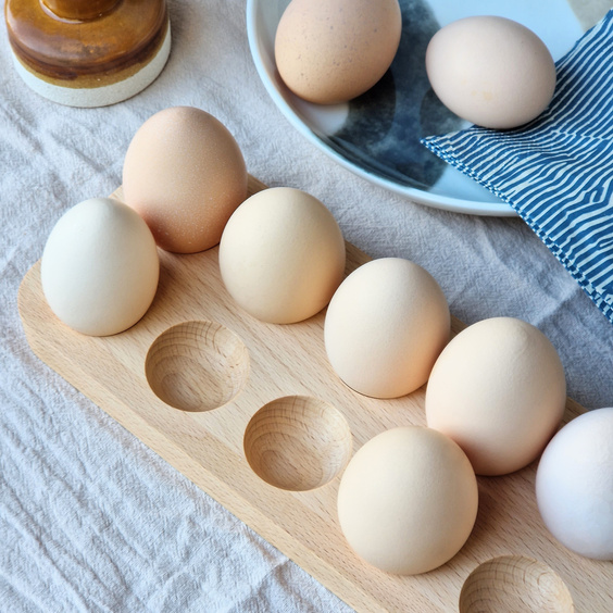 Beech tray for 10 eggs 235x100x20mm