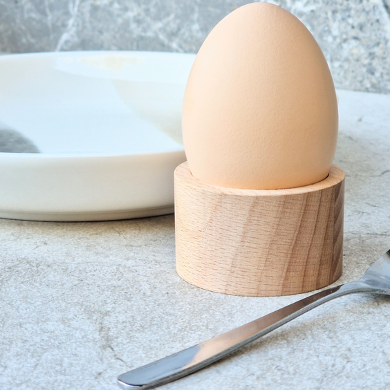 Beech egg holder dia50x30mm