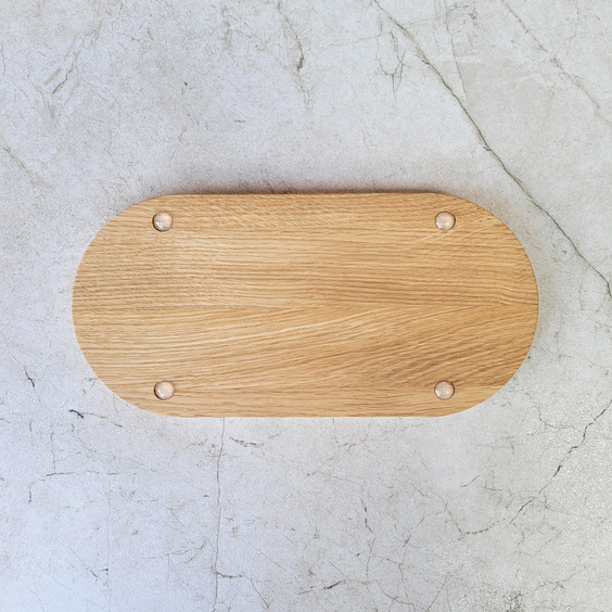 Taca dekoracyjna dębowa 250x120x15 mm