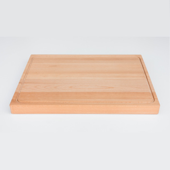 Blok do krojenia z rowkiem bukowy (mikrowczep) 520x380x40 mm