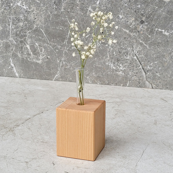 Bukowy wazonik 55x55x70mm