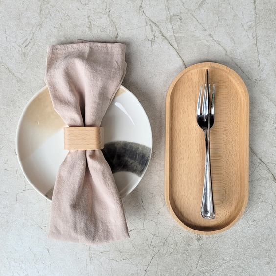 Beech napkin ring 50x50x30 mm