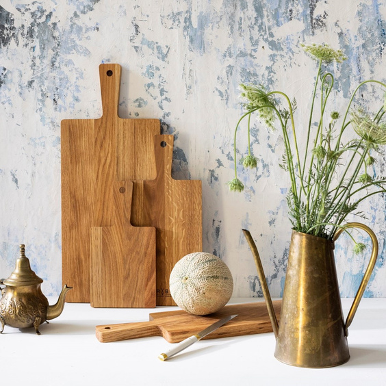 Oak cutting board with handle 480x200x20 mm