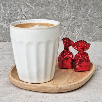 Oak deco tray STONE 160x150x15 mm