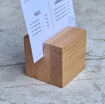 Wooden postcard stand 60x60x60 mm
