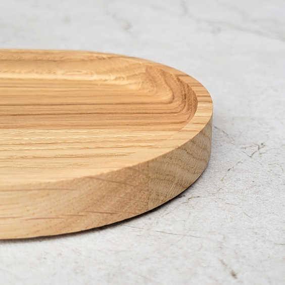 Taca dekoracyjna dębowa 250x120x15 mm