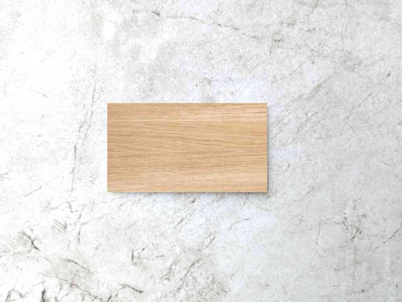 Dębowa wizytówka/ karta podarunkowa 90x50x2,7 mm do personalizacji