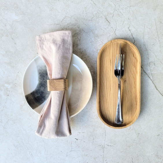 Oak napkin ring 50x50x30 mm