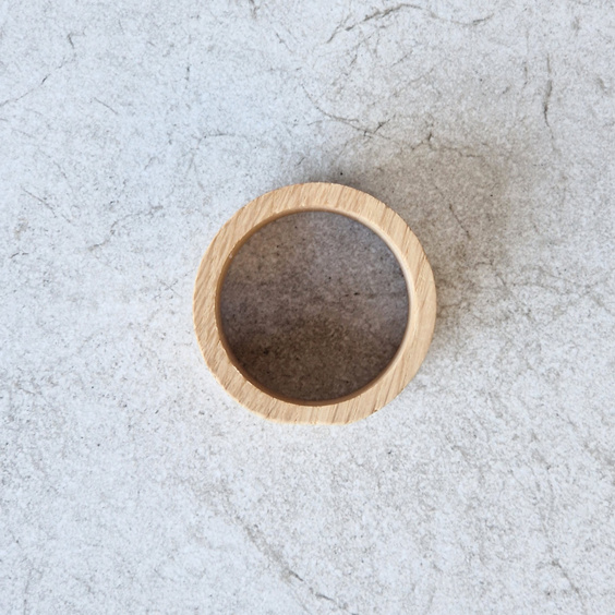 Dębowa podstawka na jajko fi50x30mm