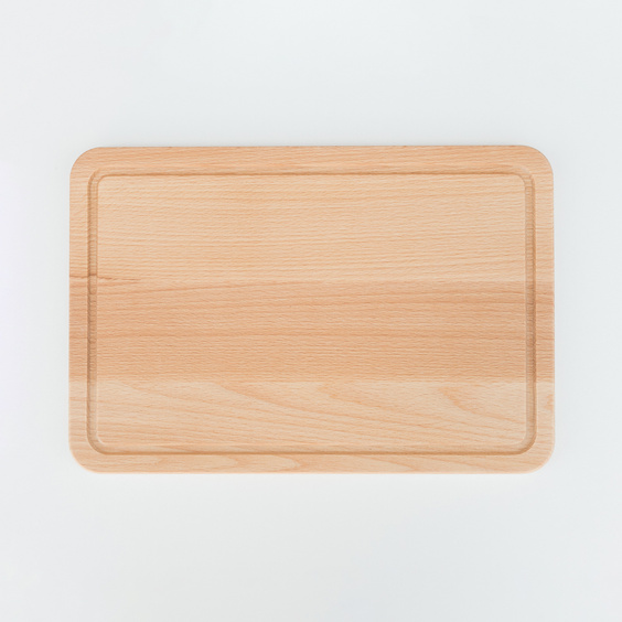 Deska do krojenia z rowkiem bukowa 300x200x15 mm