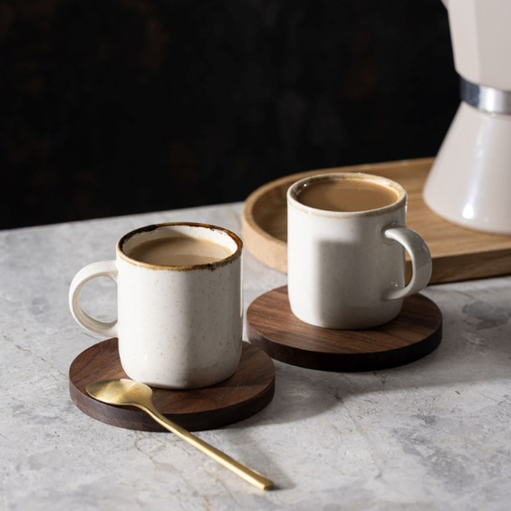 American wallnut coaster ∅100 mm