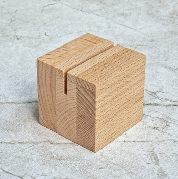 Wooden postcard stand 60x60x60 mm