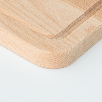 Deska do krojenia z rowkiem bukowa 300x200x15 mm