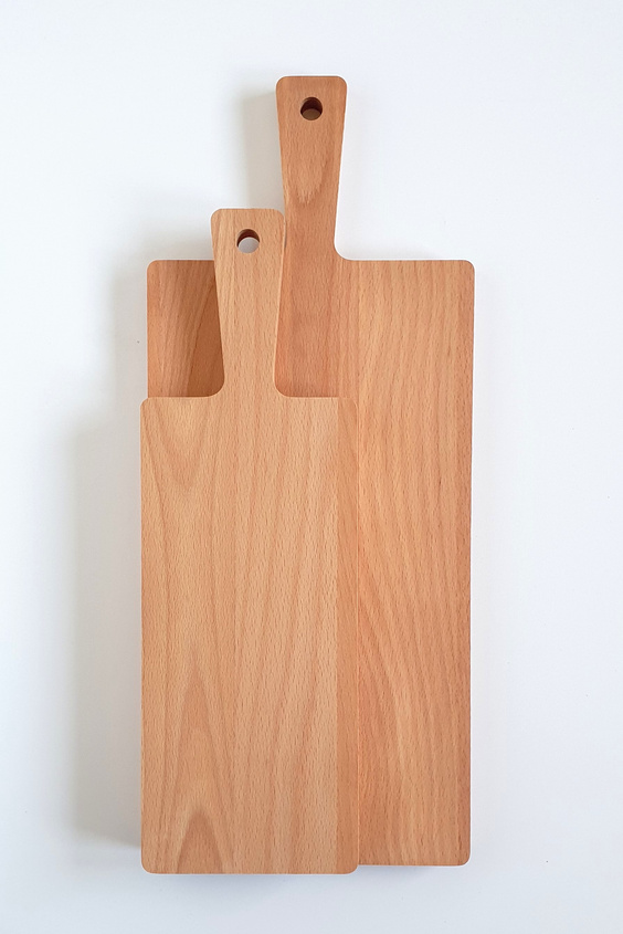 Deska do krojenia z rączką bukowa 480x200x20 mm