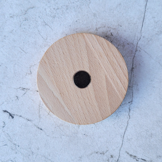 Magnes na lodówkę bukowy ∅80mm