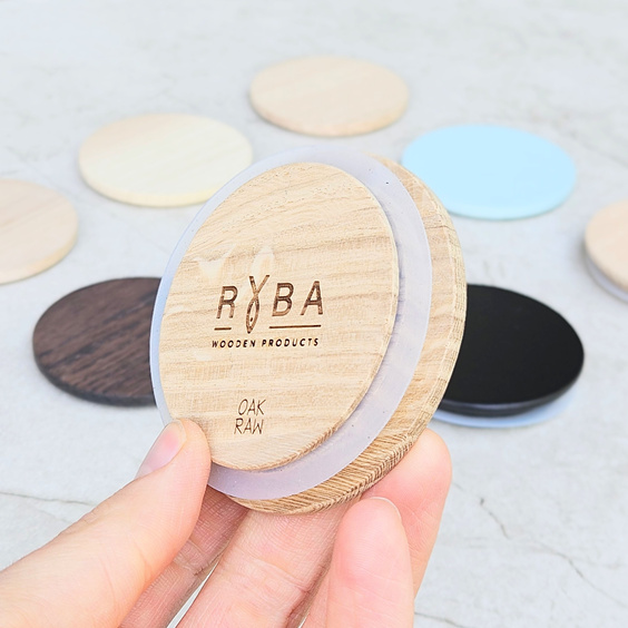 Set of samples of candle lids