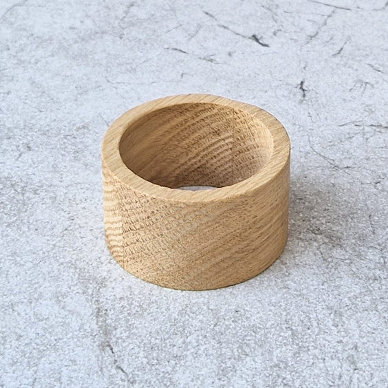 Dębowa podstawka na jajko fi50x30mm