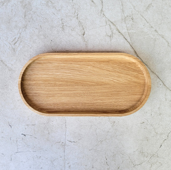 Taca dekoracyjna dębowa 250x120x15 mm