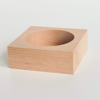 Podstawka na wino bukowa 110x110x40 mm 