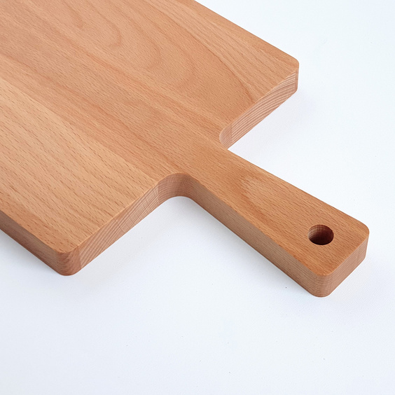 Deska do krojenia z rączką bukowa 480x200x20 mm