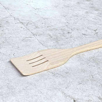 Spatula with flat handle and grooves 295x60x7 mm