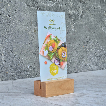 Beech menu stand  3DL-  105x50x40 mm