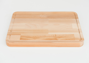 Gruba deska do krojenia z rowkiem bukowa 400x300x30 mm
