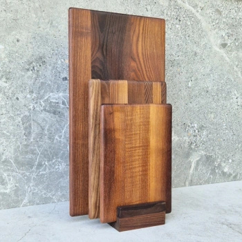 Set of 3 pcs thermoash cutting board with base