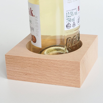 Beech wine holder 110x110x40 mm  