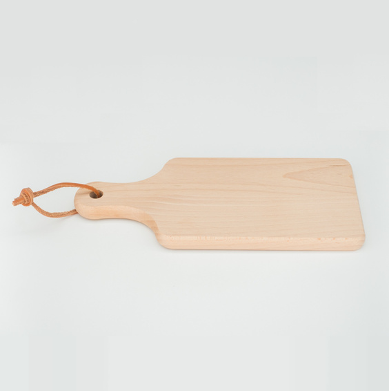 Deska z rączką i rzemykiem bukowa 260x120x15 mm