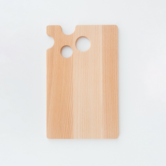 Beech cutting board cheese shape 240x150x9 mm