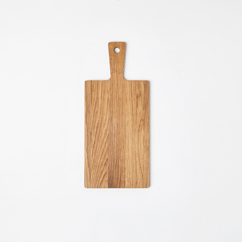 Deska do krojenia z rączką dębowa 340x150x9 mm