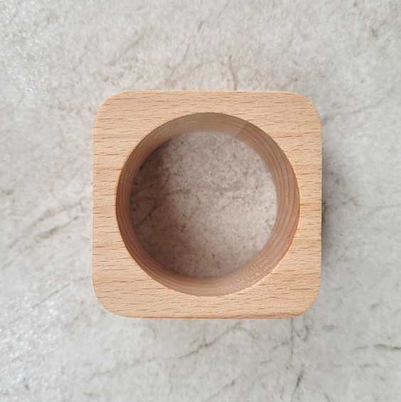 Beech napkin ring 50x50x30 mm