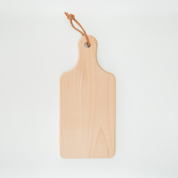 Deska z rączką i rzemykiem bukowa 260x120x15 mm
