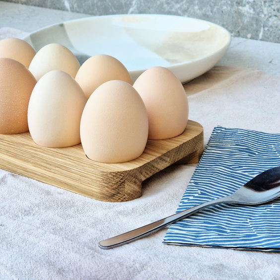 Oak tray for 10 eggs 235x100x20mm